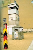 Guard tower on the Berlin Wall