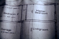 Blueprint of a house, representing God's plan for our lives