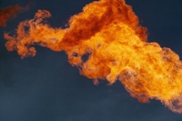 Photo of flame to illustrate post on riot in London