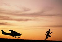 Impossible outrunning a plane