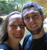 Adam Sanders with his wife, Keri