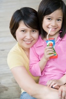 Photo of a loving mother and daughter