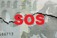 SOS on torn euro bill