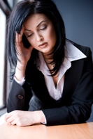 Photo illustrating a woman thinking about her trials and what she can learn from them